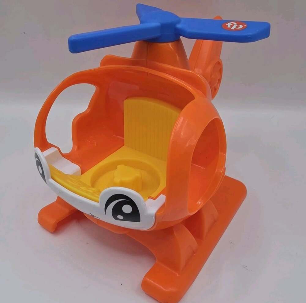 2023 Fisher Price Little People Orange Helicopter